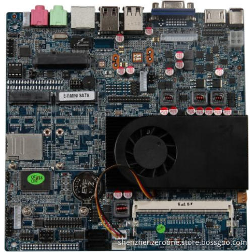 17x17cm Thin MINI-ITX Embedded Motherboard/Intel Celeron 1037U processor/Intel NM70 chipset/2xCOM port/Dual 8 LVDS